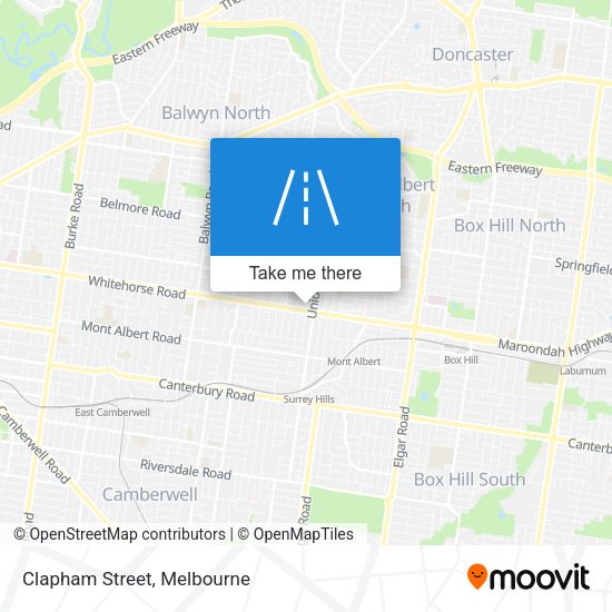 Clapham Street map