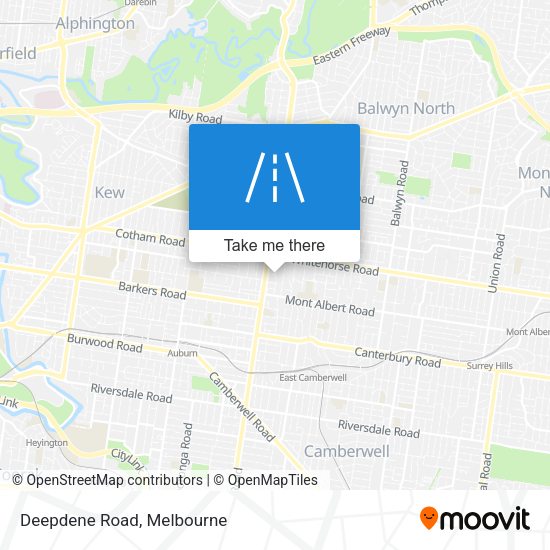 Deepdene Road map