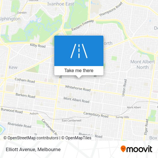 Elliott Avenue map