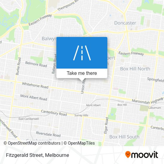Fitzgerald Street map