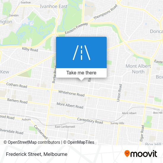 Frederick Street map