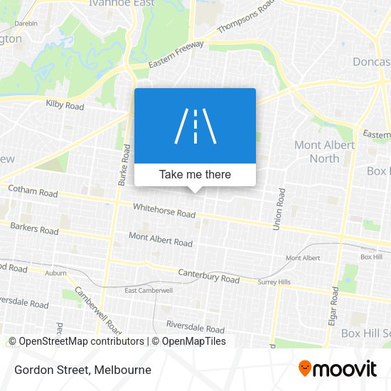 Gordon Street map