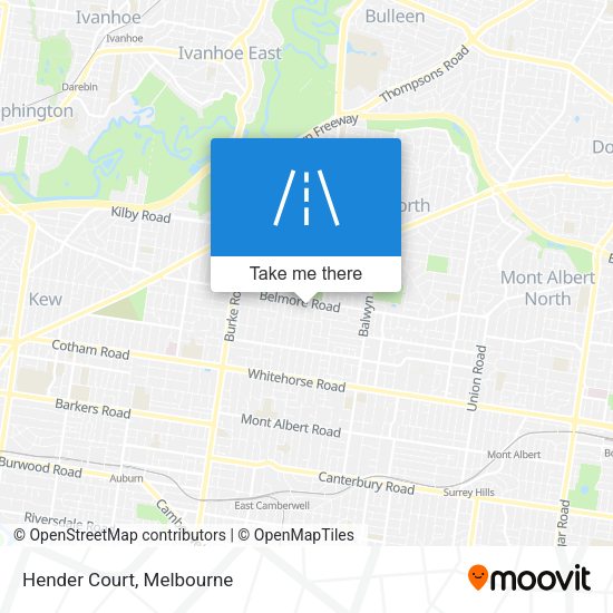 Hender Court map