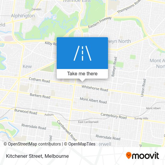 Kitchener Street map
