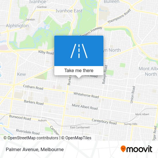 Palmer Avenue map