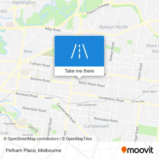 Pelham Place map