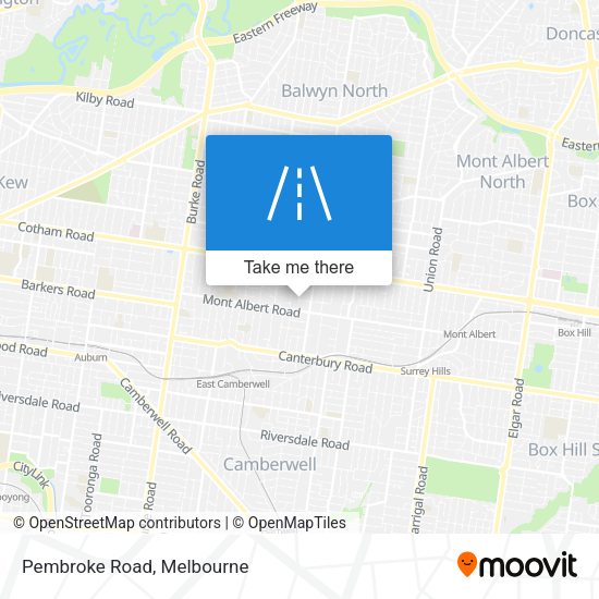 Pembroke Road map