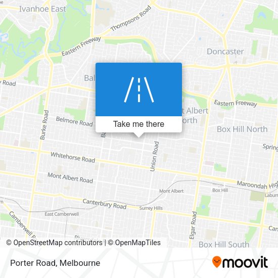 Porter Road map
