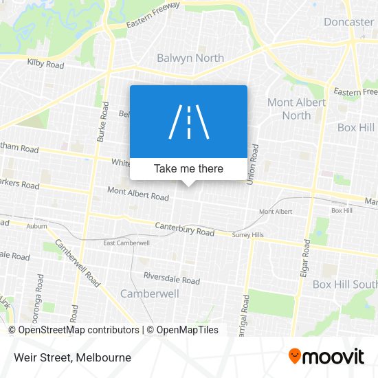 Weir Street map