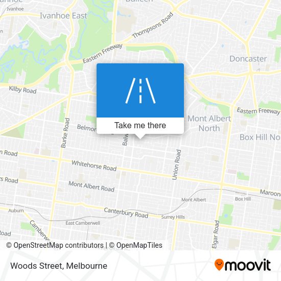 Woods Street map