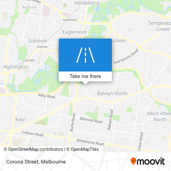 Corona Street map