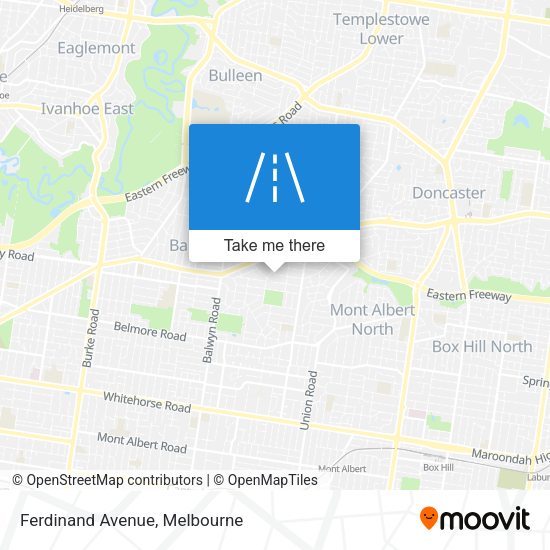 Ferdinand Avenue map