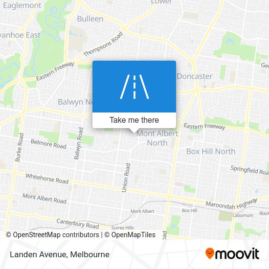 Landen Avenue map