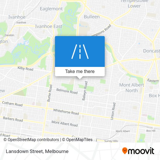 Lansdown Street map