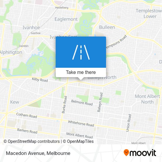 Macedon Avenue map