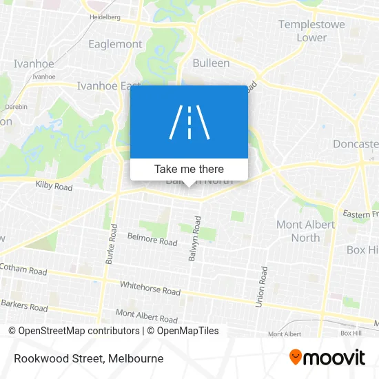 Mapa Rookwood Street