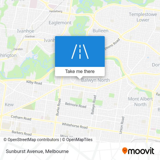 Sunburst Avenue map