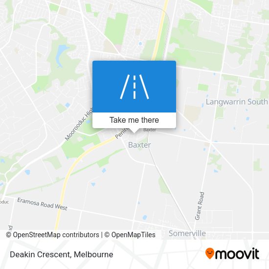 Deakin Crescent map