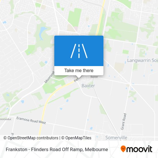 Frankston - Flinders Road Off Ramp map
