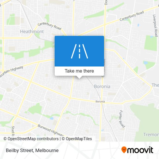Beilby Street map