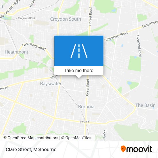 Clare Street map