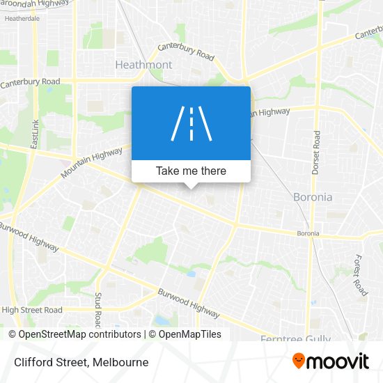 Clifford Street map