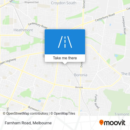 Farnham Road map