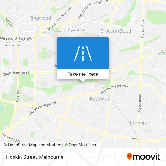 Hoskin Street map