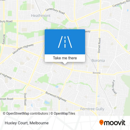 Huxley Court map