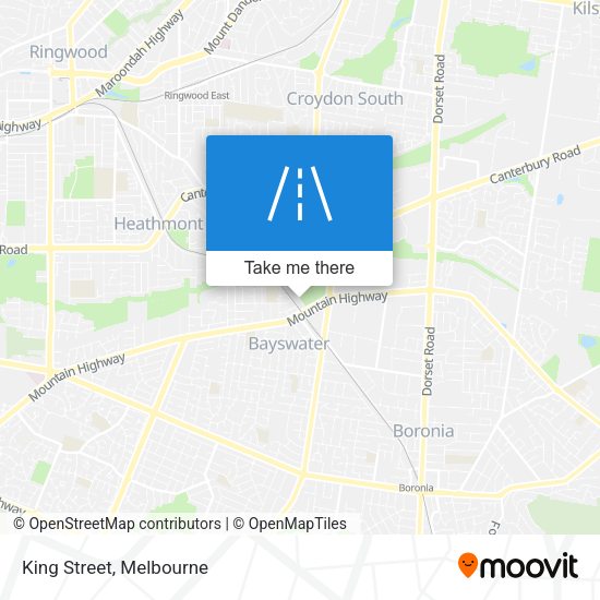 King Street map