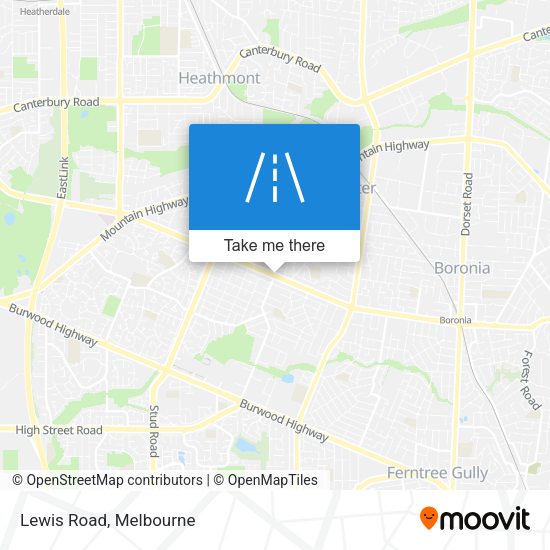 Lewis Road map
