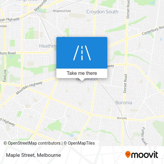 Maple Street map