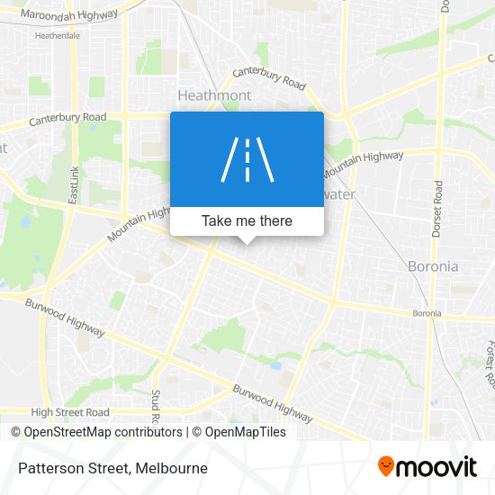 Patterson Street map