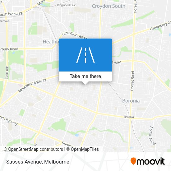 Sasses Avenue map