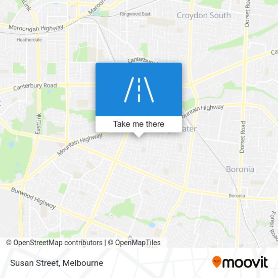 Susan Street map