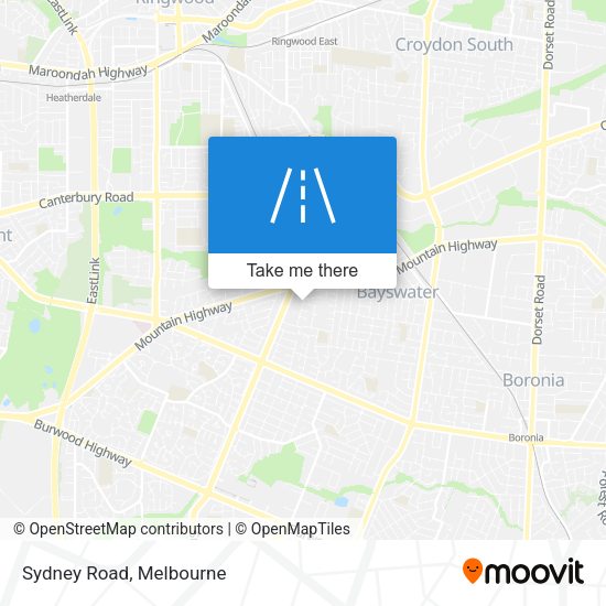 Sydney Road map