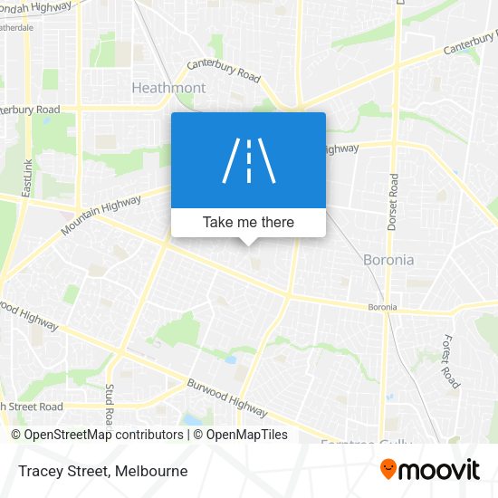 Tracey Street map