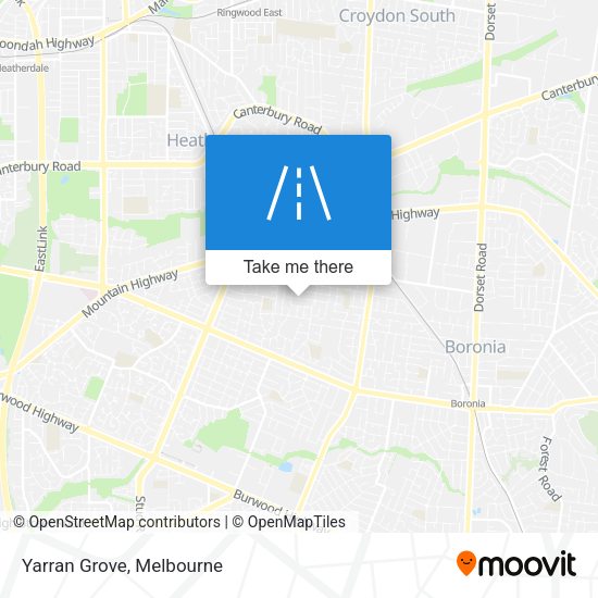 Yarran Grove map