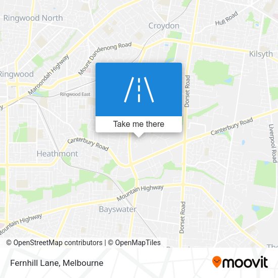 Fernhill Lane map