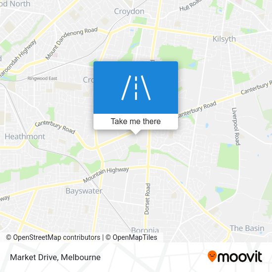 Market Drive map