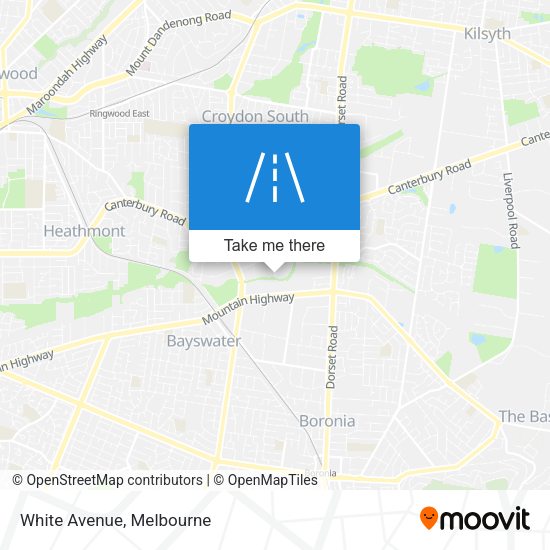 White Avenue map