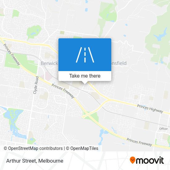 Arthur Street map