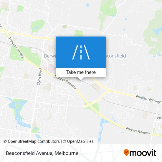 Beaconsfield Avenue map