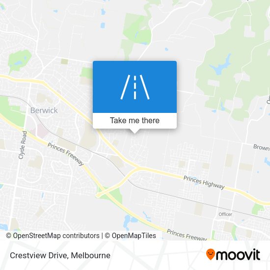 Crestview Drive map