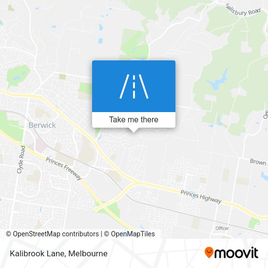 Kalibrook Lane map