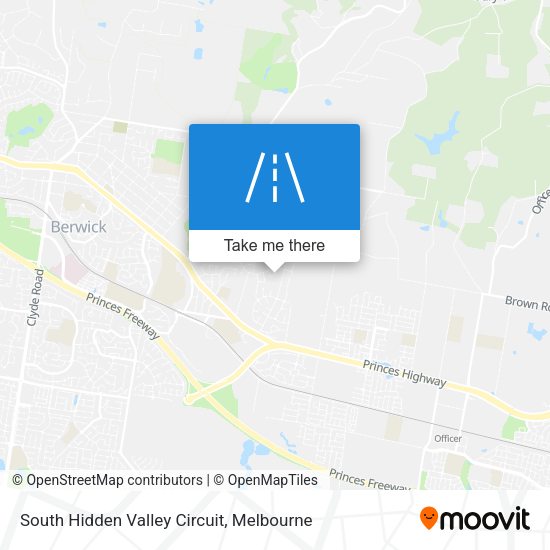 South Hidden Valley Circuit map