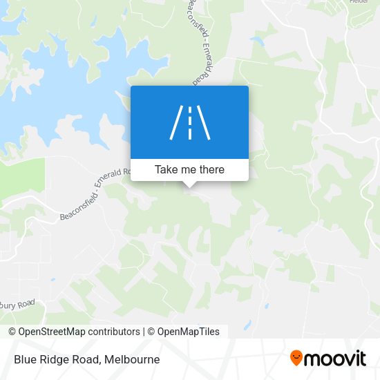 Blue Ridge Road map