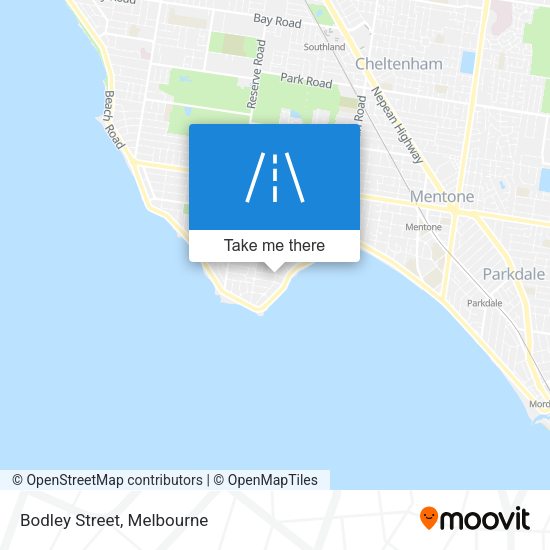 Bodley Street map