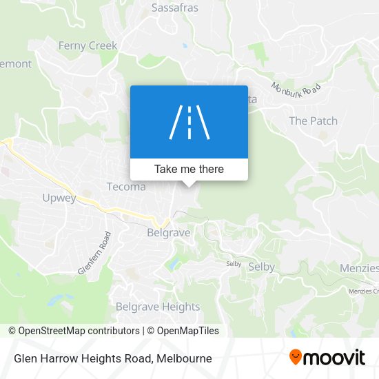 Glen Harrow Heights Road map