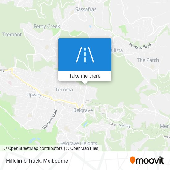 Hillclimb Track map